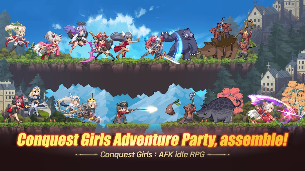 Скриншот Conquest Girls: AFK Idle RPG
