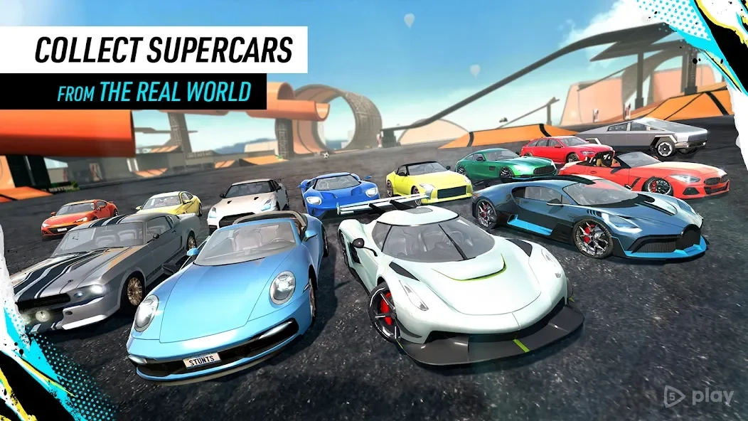 Скриншот Car Stunt Races: Mega Ramps