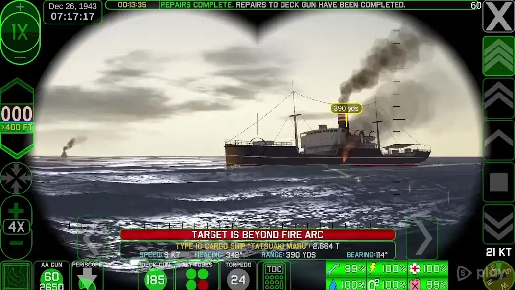 Скриншот Crash Dive 2: The Silent Service