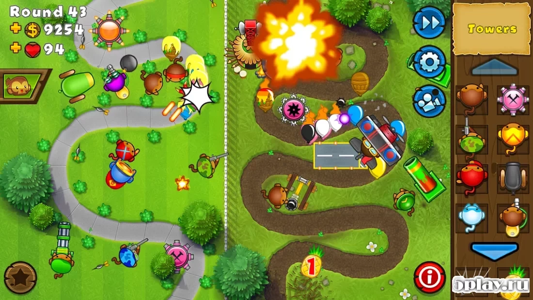 Скриншот Bloons TD 5