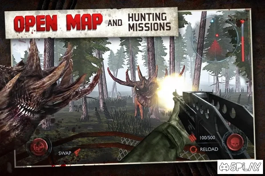 Скриншот Dead Forest Zombie Deer Hunter