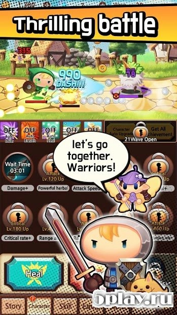 Скриншот Sudden Warrior Plus (Tap RPG)