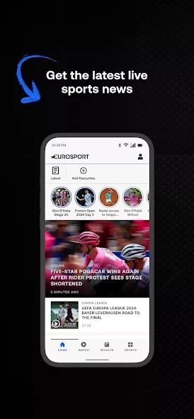 Скриншот Eurosport