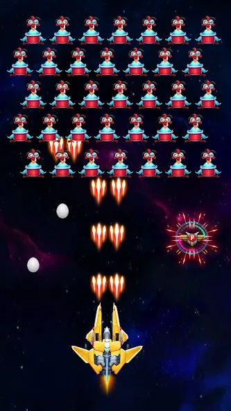Скриншот Galaxy Attack: Chicken Shooter