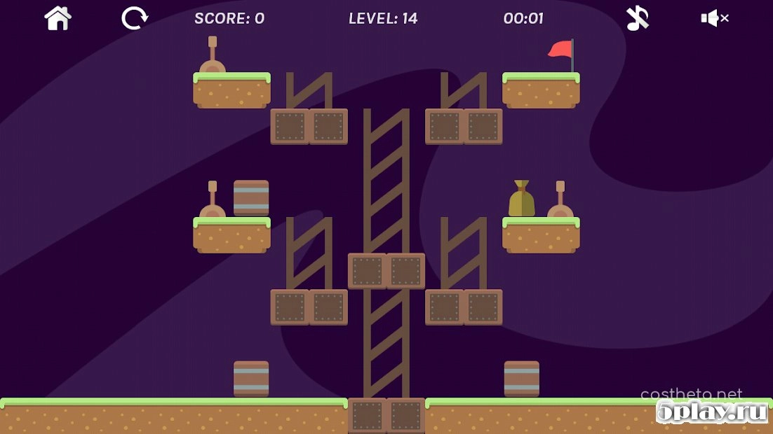 Скриншот AntiGavity Puzzle Game (a game of logic)