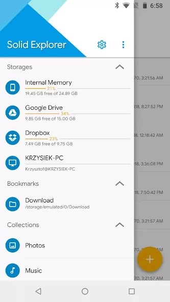 Скриншот Solid Explorer File Manager