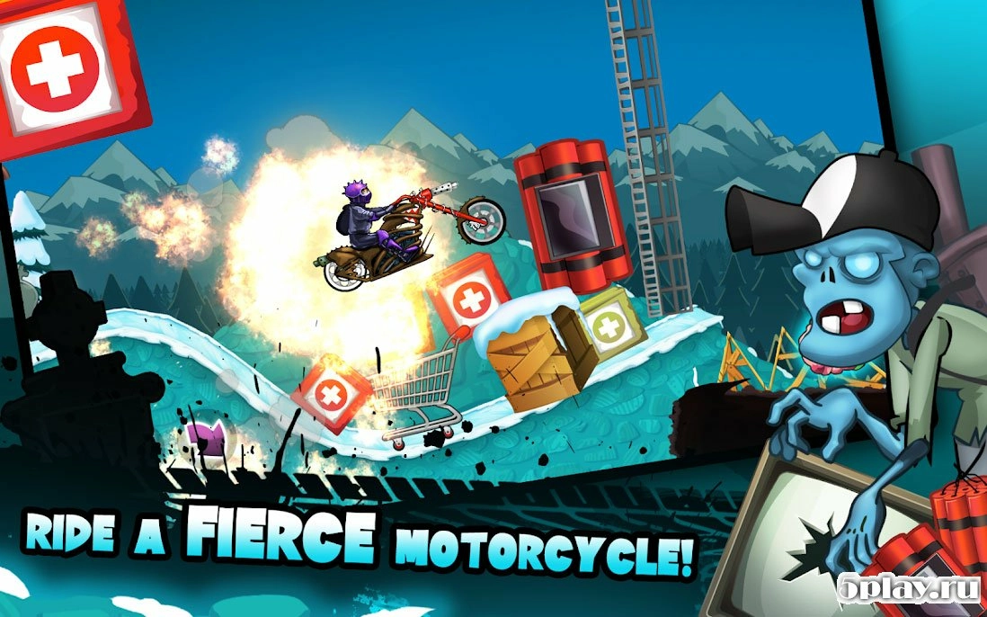Скриншот Zombie Shooter Motorcycle Race
