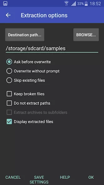 Скриншот RAR for Android