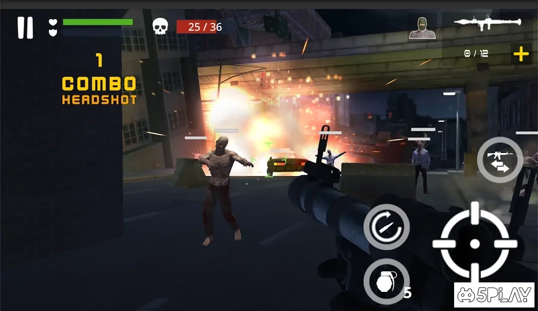 Скриншот Dead Zombie Battle : Zombie Defense Warfare