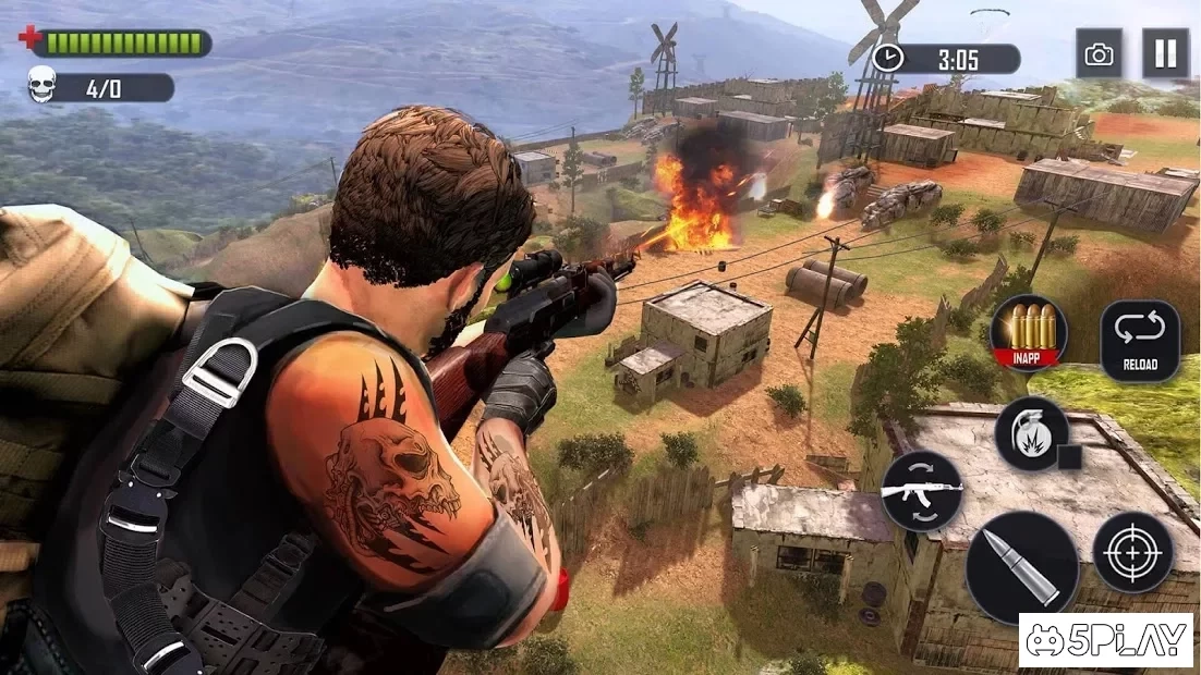 Скриншот Battleground Fire : Free Shooting Games 2019