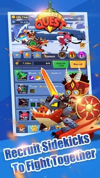 Скриншот Merge Quest - Craft & Idle RPG