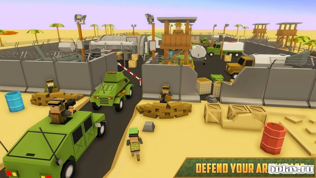 Скриншот Blocky Army Base: Modern War Strike