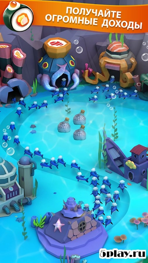 Скриншот Tiny Sharks Idle Clicker