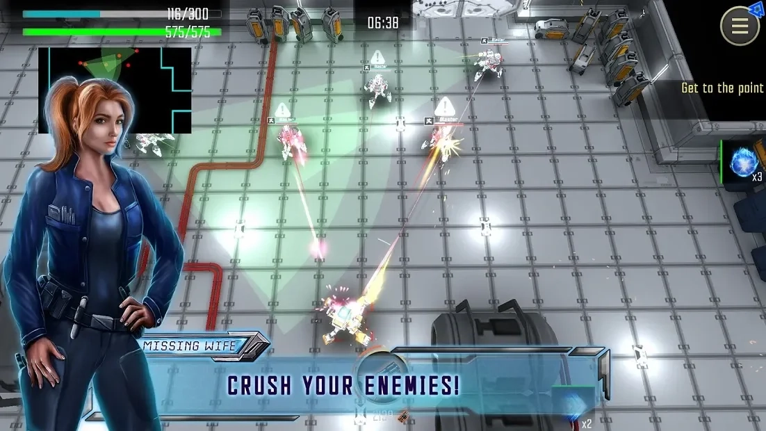 Скриншот Robot Warrior: Top-down shooter. Offline game