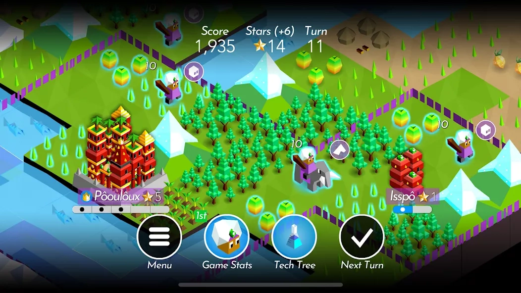 Скриншот The Battle of Polytopia