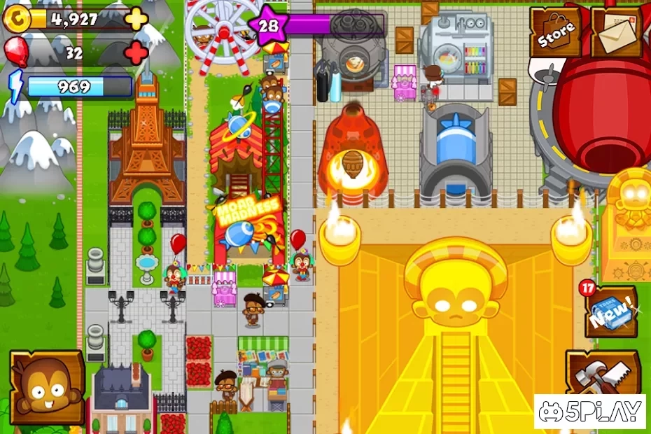 Скриншот Bloons Monkey City