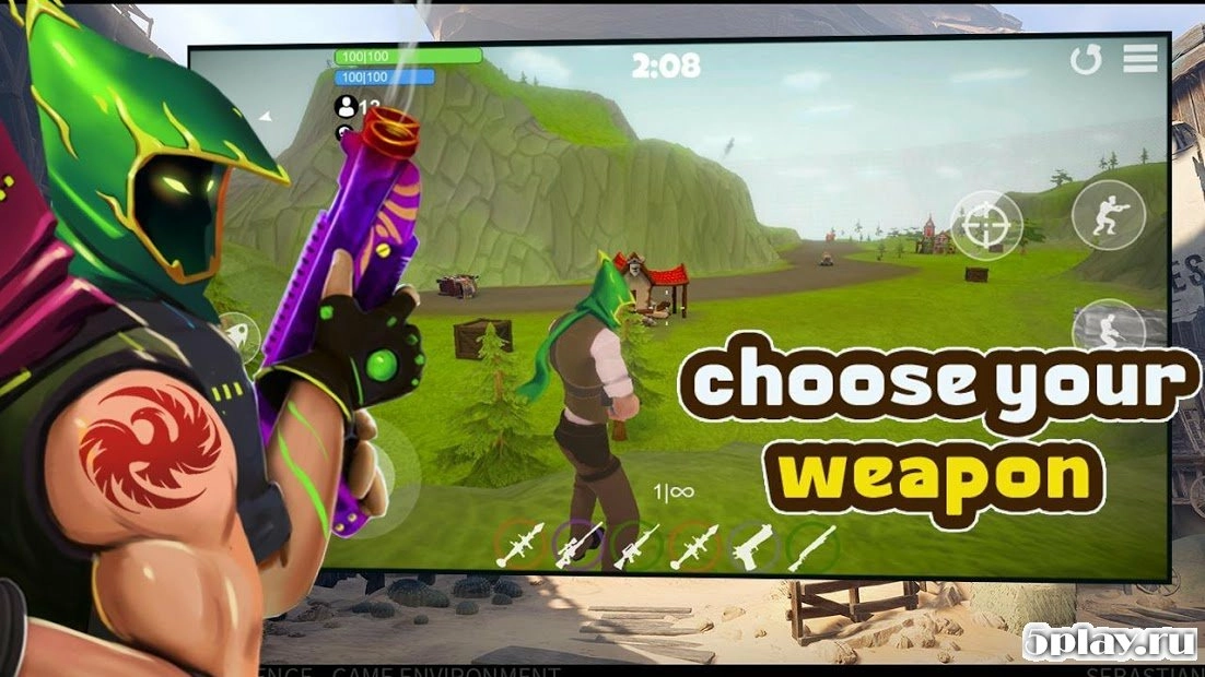 Скриншот FortStrike Battle Royale 3D online Multiplayer