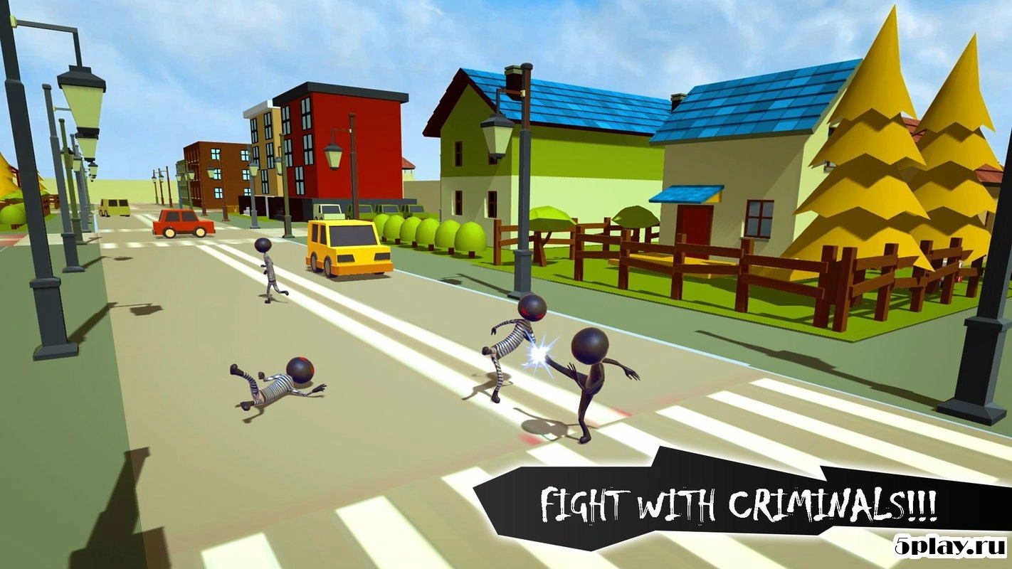 Скриншот Stickman Crime City Escape