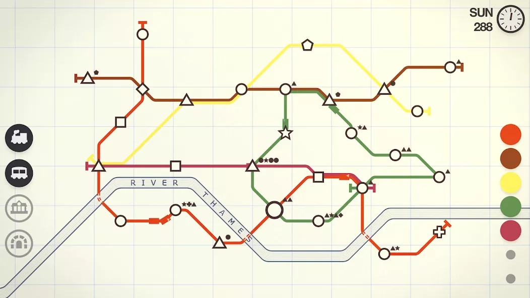 Скриншот Mini Metro