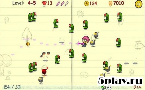 Скриншот Doodle adventure shooting: Notepad wars