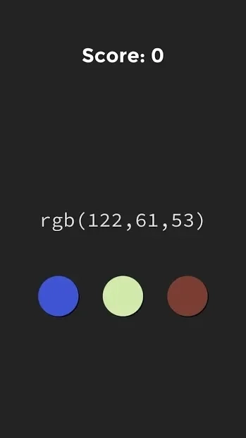 Скриншот RGB Infinite Guessing Design Game: Guess the color