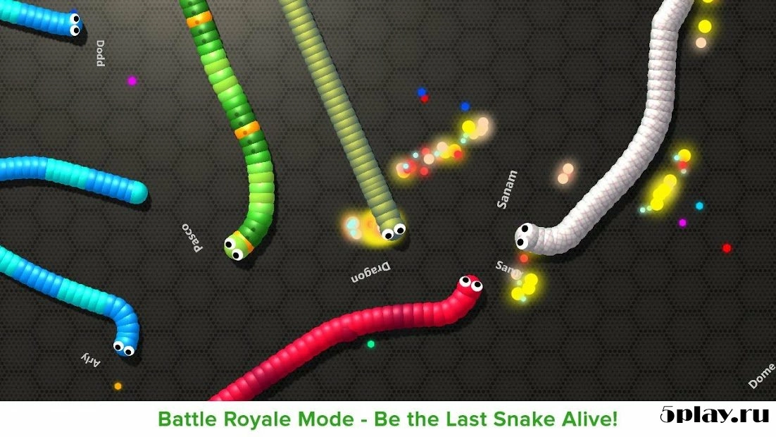 Скриншот Slithering Snake.io