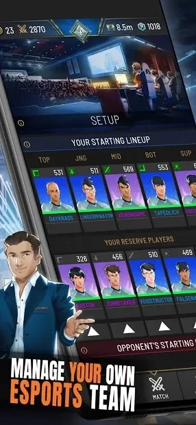 Скриншот RIVALS Esports MOBA Manager